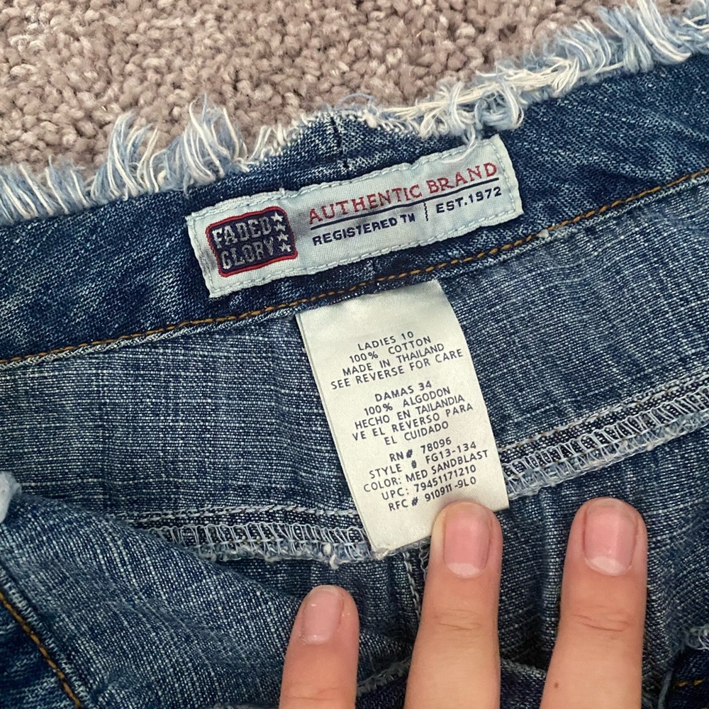 Faded Glory Denim Mini Skirt